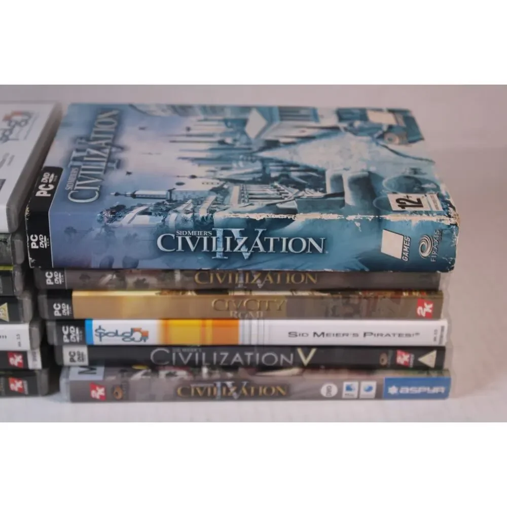 13 games: Various Civilization Personal Computer (PC) games, authentic, nice